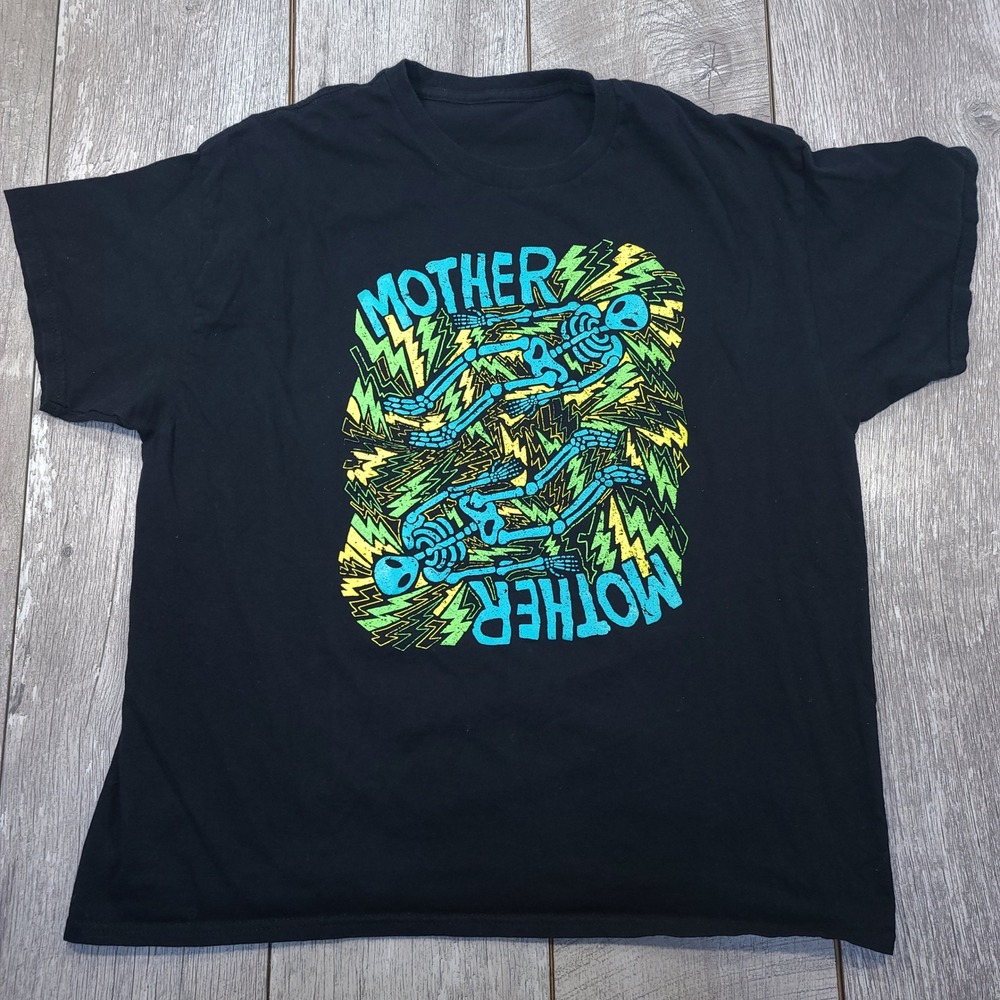 Mother Mother T-Shirt Mens XL Black 2025 Canada Tour Skeleton Graphic Tee